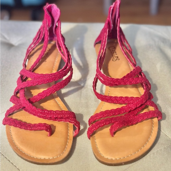 Carlos by Carlos Santana Shoes - Carlos by Carlos Santana ‘Amara’ Women's Pink Braided Sandals Size 8